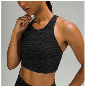 Lululemon Wunder Train Ling Line Bra Le Tigre Camo Deep Coal